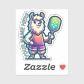 LLAMA fügen Sie Ihren eigenen Text hinzu - Pickleb Aufkleber (Blatt)