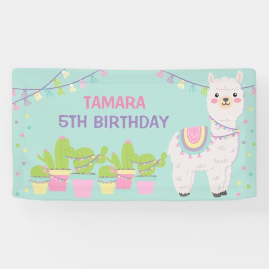 LLAMA FUN AQUA Banner (Horizontal)