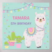 LLAMA FUN AQUA POSTER (Vorne)