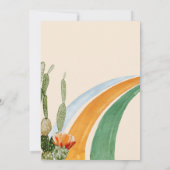 Llama Fun Birthday Party Fiesta Cactus Einladung (Rückseite)