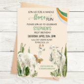 Llama Fun Birthday Party Fiesta Cactus Einladung