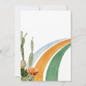 Llama Fun Birthday Party Fiesta Cactus Einladung (Rückseite)