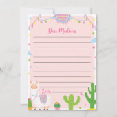 Llama Fun Birthday Time Capsule Note Card Dankeskarte (Vorderseite)
