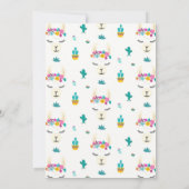 Llama fun fiesta Einladung zum Geburtstag (Rückseite)