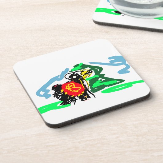 Llama  fun   getränkeuntersetzer (Linke Seite)