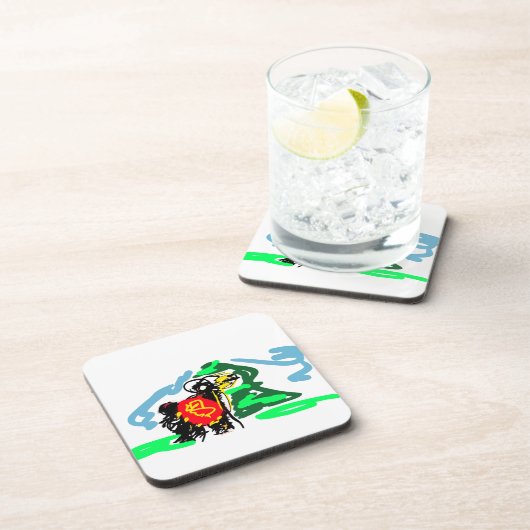 Llama  fun   getränkeuntersetzer (Rechte Seite)