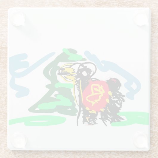 Llama  fun   glasuntersetzer (Rückseite)