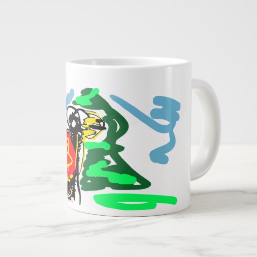 Llama  fun   Jumbo-Tasse (Vorderseite Rechts)
