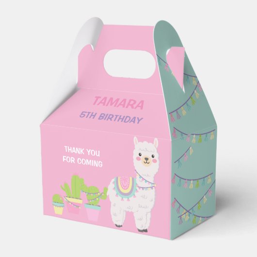 LLAMA FUN PINK Gevor Box Geschenkschachtel (Vorderseite)