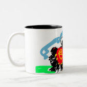 Llama  fun   zweifarbige tasse (Links)