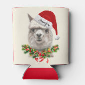 Llama Funny Christmas Kleine Geschenk Weihnachtsma Dosenkühler (Rückseite)
