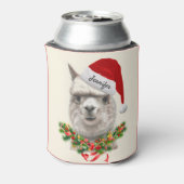 Llama Funny Christmas Kleine Geschenk Weihnachtsma Dosenkühler (Kanne Rückseite)