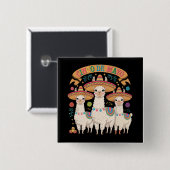 Llama Funny Cinco De Mayo Fiesta Party Button (Vorne & Hinten)
