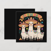 Llama Funny Cinco De Mayo Fiesta Party Einladung (Vorne/Hinten)