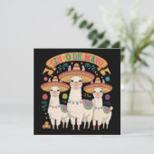 Llama Funny Cinco De Mayo Fiesta Party Einladung (Stehend Vorderseite)