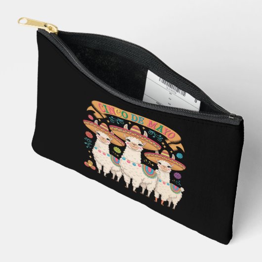 Llama Funny Cinco De Mayo Fiesta Party Zubehörtasche (Offen)