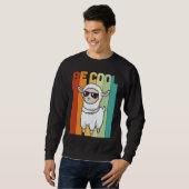 Llama  Funny Cute Retro Style Alpaca Graphic Plus  Sweatshirt (Vorne ganz)
