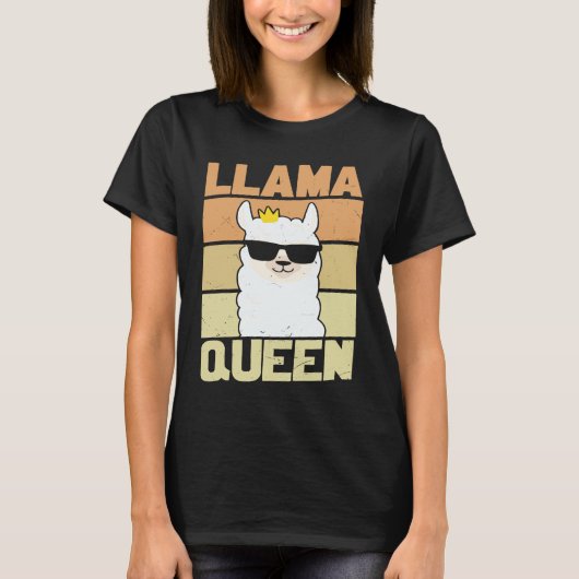 Llama  Funny Cute Retro Style Alpaca Graphic Plus  T-Shirt (Vorderseite)