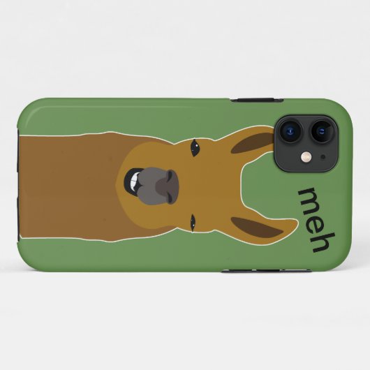 Llama Funny Face Case-Mate iPhone Hülle (Rückseite (Horizontal))