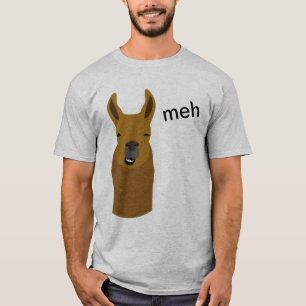 Llama Funny Face T-Shirt