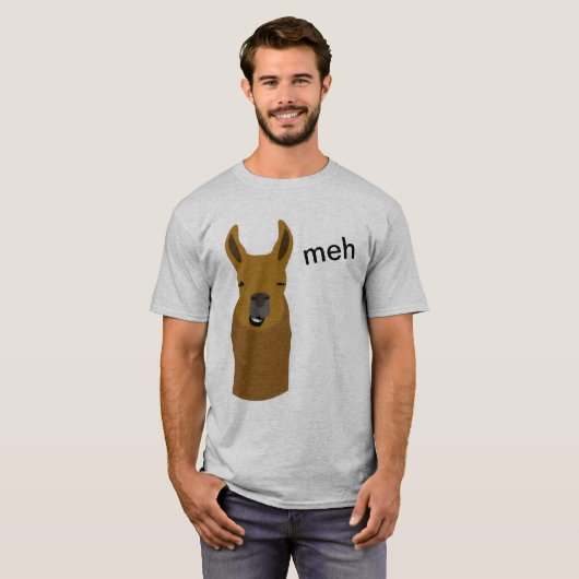 Llama Funny Face T-Shirt (Vorne ganz)