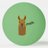 Llama Funny Face Tischtennisball (Rückseite)
