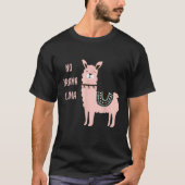 Llama Funny No Drama Llama Lover Geschenk T-Shirt (Vorderseite)