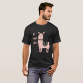 Llama Funny No Drama Llama Lover Geschenk T-Shirt (Vorne ganz)