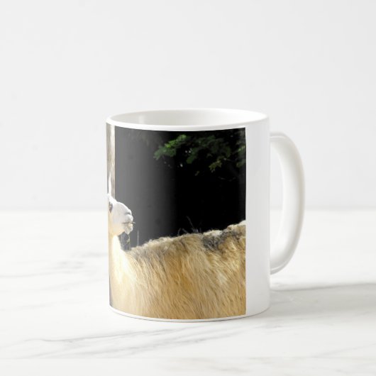 Llama fütternd kaffeetasse (VorderseiteRechts)