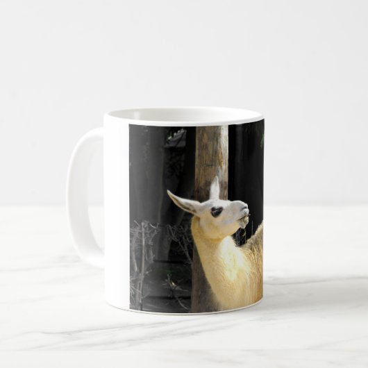 Llama fütternd kaffeetasse (Vorderseite Links)
