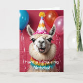 Llama Geburtstag Habe einen lammvollen Geburtstag! Karte (Vorderseite)