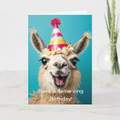 Llama Geburtstag Habe einen lammvollen Geburtstag! Karte (Vorderseite)