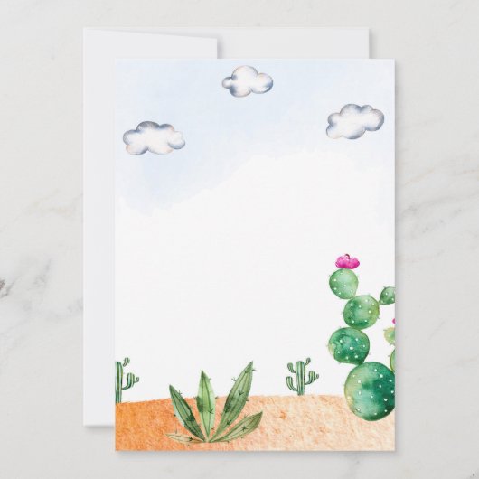 Llama Geburtstagseinladung Alpaca Einladung (Rückseite)