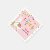 Llama Geburtstagspapier Napkins Alpaca Fiesta Cact Serviette (Ecke)