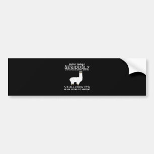 Llama-Geschenk  Die Menschen sollten Autoaufkleber