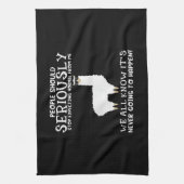 Llama-Geschenk| Die Menschen sollten Geschirrtuch (Vertikal)