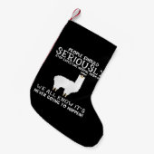 Llama-Geschenk| Die Menschen sollten Kleiner Weihnachtsstrumpf (Vorderansicht (hängend))