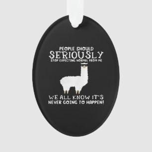 Llama-Geschenk  Die Menschen sollten Ornament