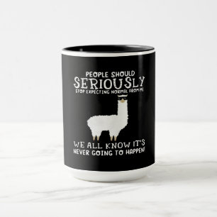 Llama-Geschenk Die Menschen sollten Tasse