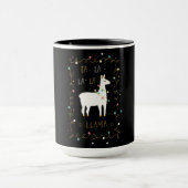 Llama-Geschenk| Llama Sing Funny Tasse (Zentrum)