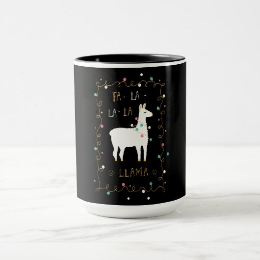 Llama-Geschenk| Llama Sing Funny Tasse (Zentrum)