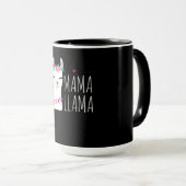 Llama-Geschenk| Mama Llama Tasse (VorderseiteRechts)