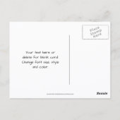 Llama-Gesicht Tier Kunst Personalized Postkarte (Rückseite)