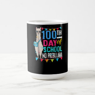 Llama Gift 100 Schultage Nr. Prob Llama Kaffeetasse