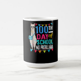 Llama Gift | 100 Schultage Nr. Prob Llama Kaffeetasse