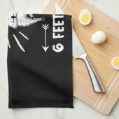 Llama Gift Funny Llama Stay 6 Feet Away Tee Geschirrtuch (Viertel Falte)