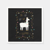 Llama Gift | Llama Sing Funny Serviette (Vorderseite)
