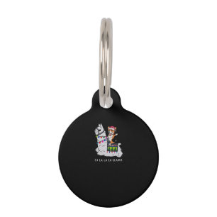 Llama Gift Llama und Hund zusammen Sing Haustiermarke