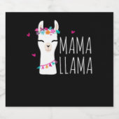 Llama Gift | Mama Llama Bierflaschenetikett (Einzelnes Label)