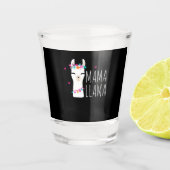 Llama Gift | Mama Llama Schnapsglas (Vorderseite)